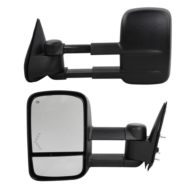 Power Heated LED Arrow Tow Mirrors For 2003-2006 Chevrolet Silverado GMC Sierra | Auto Heaven USA