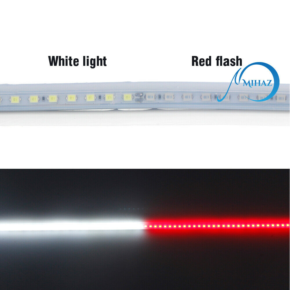 2pcs Car Door Opening Warning LED Strip Light Flashing Anti-collision Universal | Auto Heaven USA