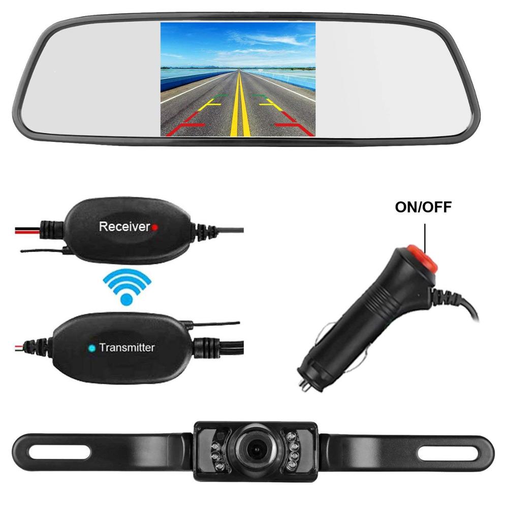 WiFi Rear View System With Cigarette Lighter Wireless Car Mirror | Auto Heaven USA