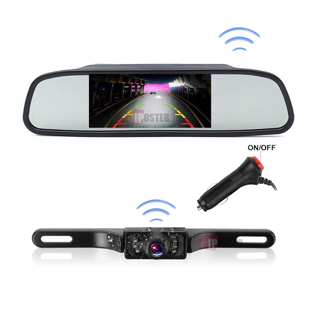 WiFi Rear View System With Cigarette Lighter Wireless Car Mirror | Auto Heaven USA