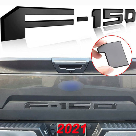 3D Raised Black ABS Tailgate Inserts Letters Emblem for F-150 Badges 2021-2022 | Auto Heaven USA