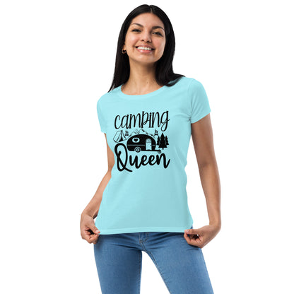 Camping Queen Women’s Fitted t-shirt | Auto Heaven USA