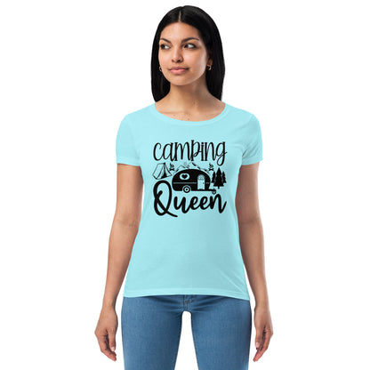 Camping Queen Women’s Fitted t-shirt | Auto Heaven USA