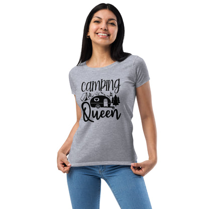 Camping Queen Women’s Fitted t-shirt | Auto Heaven USA