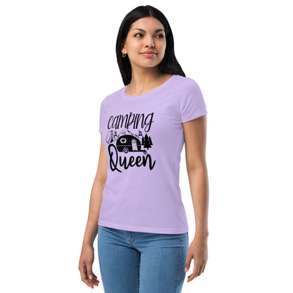 Camping Queen Women’s Fitted t-shirt | Auto Heaven USA