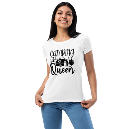 Camping Queen Women’s Fitted t-shirt | Auto Heaven USA