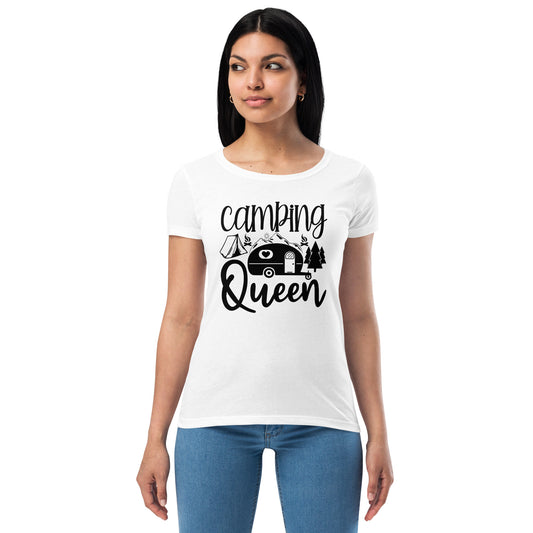 Camping Queen Women’s Fitted t-shirt | Auto Heaven USA