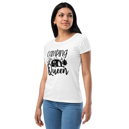 Camping Queen Women’s Fitted t-shirt | Auto Heaven USA